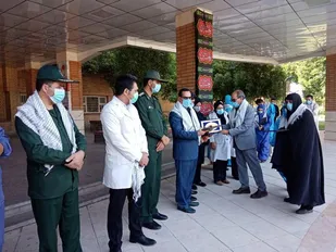 تقدیر از مدافعان سلامت در جیرفت