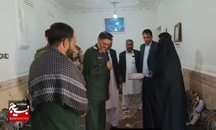 دیدار صمیمانه فرمانده سپاه سلمان با خانواده شهداء در مهرستان