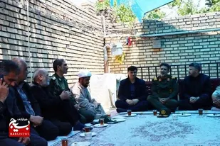 &nbsp;ادای احترام به شهید مظلوم حملات صهیونیستی در شیروان