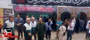 سرکشی میدانی فرمانده سپاه شاهرود از موکب&zwnj;های خدمت&zwnj;رسان در مسیر زائران حضرت رضا (ع)