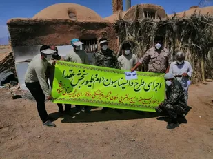 واکسیناسیون دام ۱۷ روستای یزد از سوی جهادگران بسیجی دانشگاه اردکان