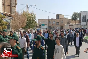 حضورپرشور مردم انقلابی شهرستان فامنین در راهپیمایی بشارت نصر