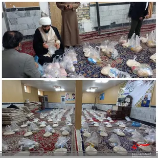 حضور فعال بسیجیان شیروان در یاری رساندن به نیازمندان