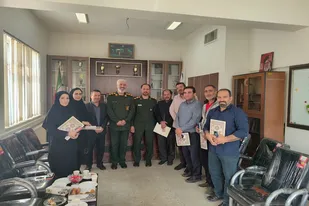 دیدار فرمانده ناحیه مقاومت بسیج شهرستان بهار با رئیس اداره ورزش و جوانان بهار +تصاویر
