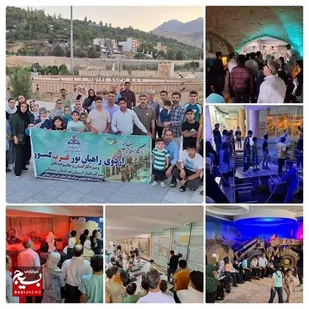 بازدید کاروان راهیان نور شرکت گاز خراسان شمالی از موزه دفاع مقدس همدان