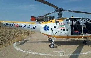 &nbsp;انتقال کودک مصدوم با بالگرد اورژانس هوایی به بیمارستان کوثر سنندج