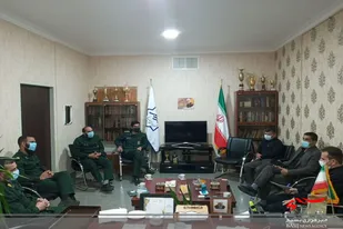 فرمانده ناحیه مقاومت بسیج سپاه شهرستان سرخه با شهردار سرخه دیدار کرد