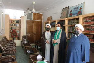 دیدار مسئول نمایندگی ناحیه میبد با رئیس جدید حوزه علمیه شهرستان