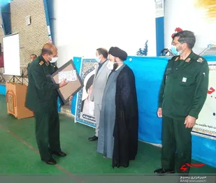 مراسم تکریم و معارفه فرمانده ناحیه مقاومت بسیج فریمان
