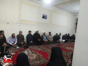 دیدار مسئولان سپاه سلمان با خانواده شهید کریم کشته در زاهدان
