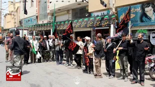 استقبال و پذیرایی از کاروان پیاده روی اربعین در غرق&zwnj;آباد