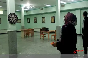برگزاری مسابقه دارت به همت کانون بسیج هنرمندان ملایر