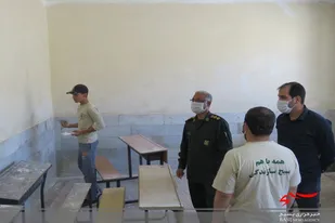 زیباسازی مدارس توسط گروه جهادی حوزه شهید فهمیده درگز