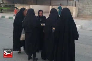 بر پایی ایستگاه صلواتی به مناسبت ولادت امام رضا (ع)