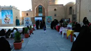 جشن میلاد حضرت فاطمه معصومه (س) و روز دختر در صحن امامزاده محمد (ع) بسطام + تصاویر