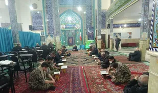 محفل انس با قرآن در پایگاه مسجد امام حسین علیه السلام برگزار شد