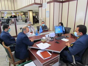 جلسه کلینیک صنعت یار بسیج ادارات با مدیر بانک رفاه کارگران شاهرود