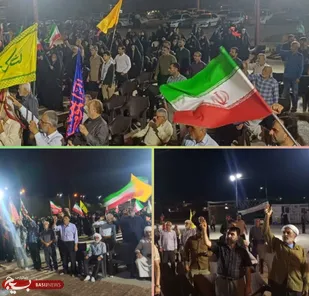 ایستادگی حماسی مردم بندرهندیجان دراجتماع موج ۱۹۶
