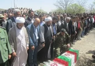 جانباز شهید قزوینی در اسفرورین تشییع و به خاک سپرده شد