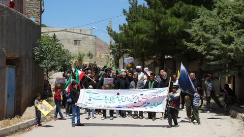 راهپیمایی روز قدس در روستای ابرسج