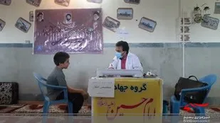 ایستگاه سلامت و ویزیت رایگان برای عموم مردم
