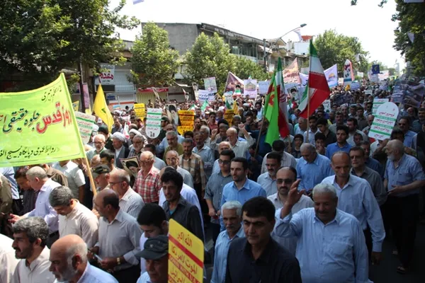 راهپیمایی روز قدس مرکز استان گلستان-تیرماه 95