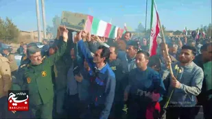 تشییع و خاکسپاری پیکر شهید گمنام در شهرک صنعتی شکوهیه قم