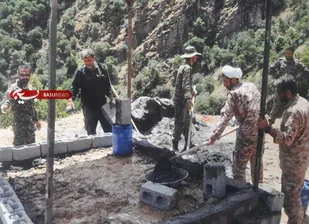 بازدید حجت الاسلام معبودی از روند ساخت نمازخانه شهر میرآباد