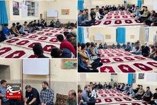 حلقه صالحین نوجوانان پایگاه مقاومت امیرالمؤمنین(ع) اهرم برگزار شد