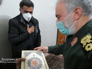 دیدار سردار فدوی با خانواده معظم شهدا