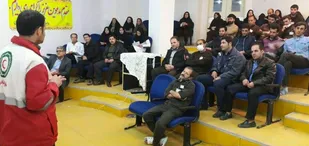برگزاری دوره آموزشی اطفاء حریق در بیمارستان علیمرادیان نهاوند