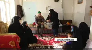 گزارش صدا و سیمای یزد از خانواده ۱۴ نفره در مهریز