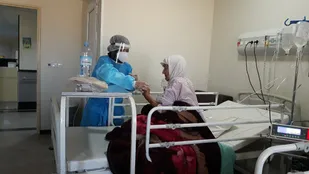 جهادی دیگر با خدمت رسانی به بیماران کرونایی در طبس
