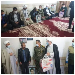 سرکشی ازخانواده شهیدان سردار محمدرضا پورکیان و داود علی کیانی