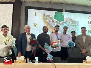 استقبال از قهرمان طلایی والیبال نشسته جهان در چناران