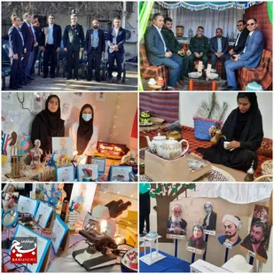 افتتاحیه بازارچه دبیرستان مشکات به مناسبت دهه مبارک فجر