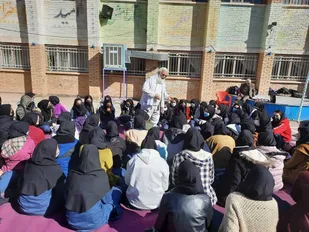 برگزاری جشن انقلاب اسلامی در مدارس دخترانه شاهرود+ تصاویر