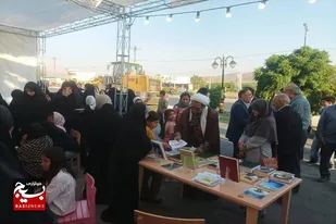 برپایی موکب علی ابن موسی الرضا(ع) به همت کتابخانه عمومی شهر زنگنه ملایر+تصاویر