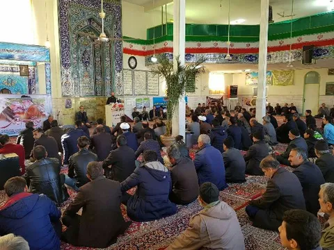 مراسم بزرگداشت شهید قاسم سلیمانی در شهر خنجین فراهان برگزار شد