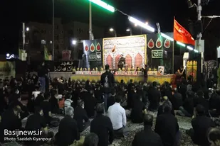 مراسم عزاداری شب عاشورای حسینی در دارالمومنین همدان
