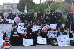 اجتماع اعتراض آمیز دانشجویان مازندران در محکومیت  اهانت به ساحت قرآن کریم