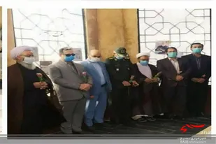 غبار روبی وعطر افشانی مزار گلزار شهدا شهرستان خواف