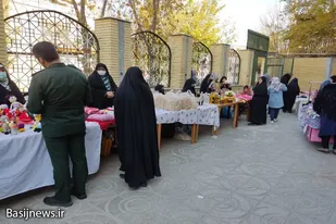 برگزاری نمایشگاه اقتصاد مقاومتی پایگاه پنج تن همدان