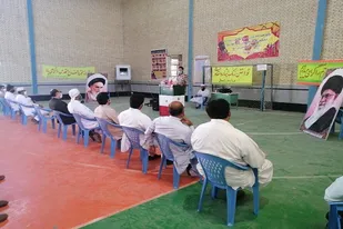 نواختن زنگ ایثار و مقاومت در بخش جالق سراوان