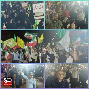 برگزاری اجتماع مردمی هندیجان در موج نودو نهم با اقتدار نیرو&zwnj;های مسلح ایران