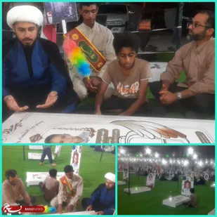 حضور مسئولان سپاه بندرلنگه در گلزار شهدای کودکان مظلوم مدرسه شجره طیبه میناب
