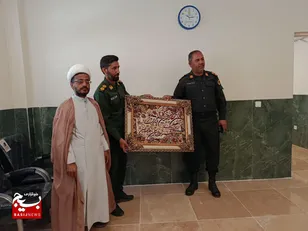 دیدار فرمانده ناحیه مقاومت بسیج تفتان با فرمانده نیروی انتظامی این شهرستان
