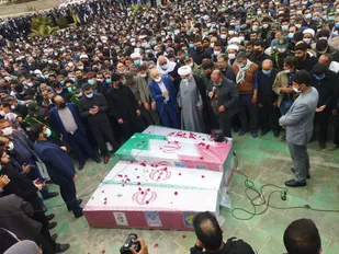 تشیع پیکر ۴ شهید امنیت فاطمیه در زاهدان