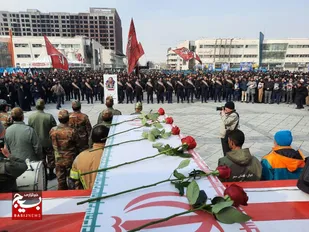 بدرقه شهید خدمت در مشهد