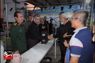 بازدید از موکب&zwnj;های شهرستان دشتی
